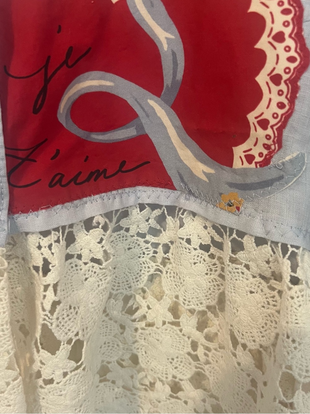 Upcycled Maeve Anthropologie Pale Blue Linen Button-Up Shirt - Picture 6 of 11